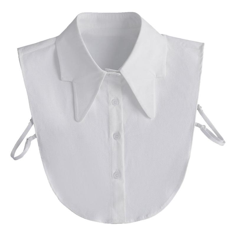 Hollow Lace Chiffon Doll Cotton Fake Collar Blouse Sweater Detachable Shirt Collar False Collar Lapel Women Top Collars Decor