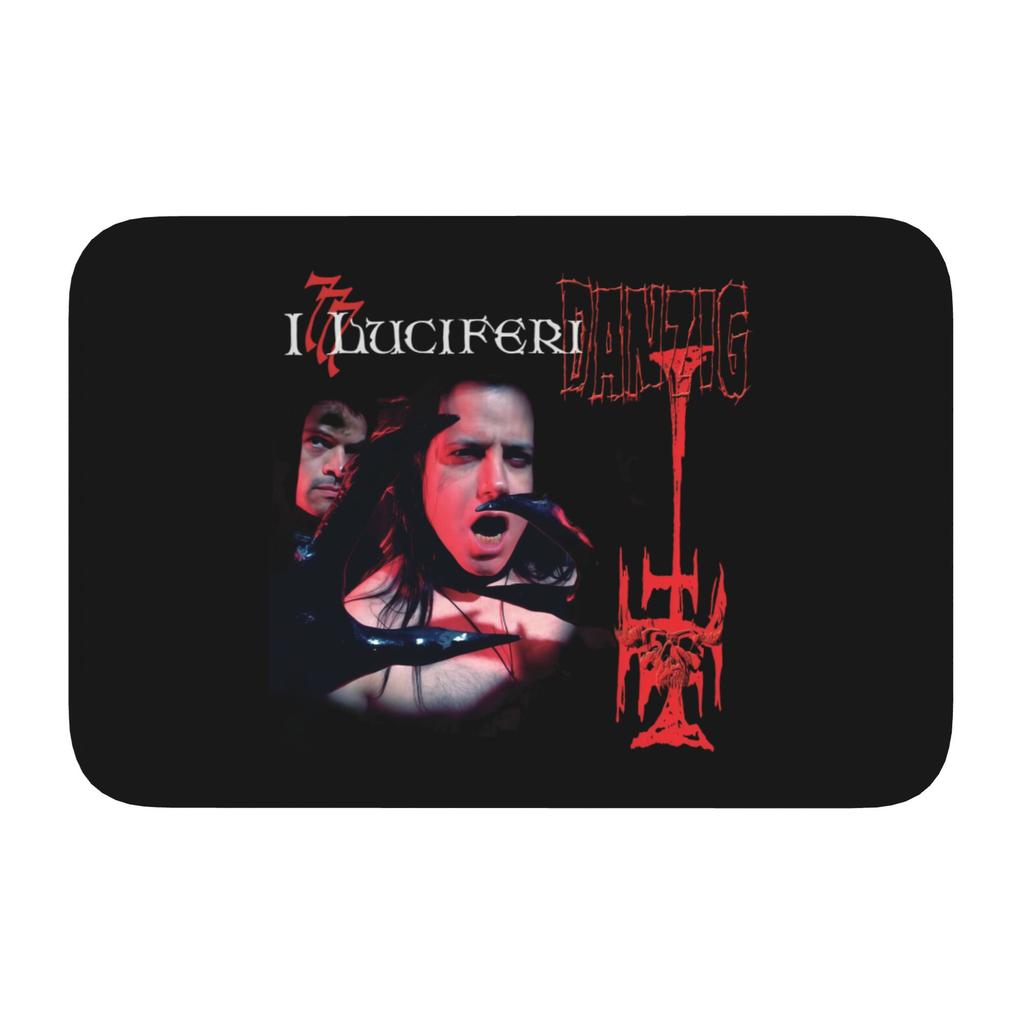 Danzig Heavy Metal Rock Band Gothic Fußmatte Rutschfeste Badezimmer Küchenmatte Toilettenboden Eingangsteppich Teppich