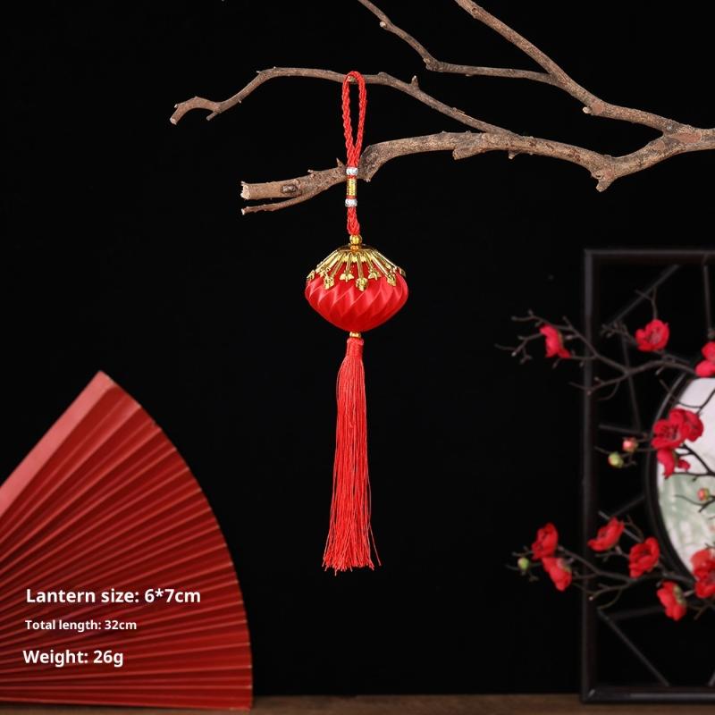 2026 Jahr des Pferdes Wandhänge-Laternen-Ornament Chinesisches Jahr Glücksdekoration Zubehör Einweihung Kleiner Anhänger Gi