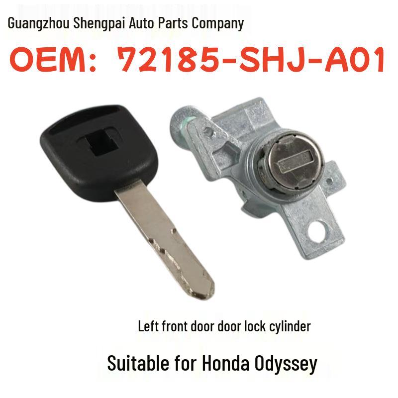 Compatible with Honda Odyssey Left Driver Side Door Lock Cylinder with Key 72185-SHJ-A01.