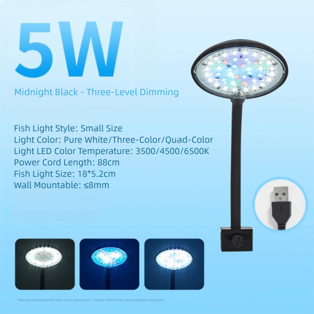 Dimmable Lightness Aquarium LED Lamp Multiple Modes Full Spectrum Light New Fish Tank Light