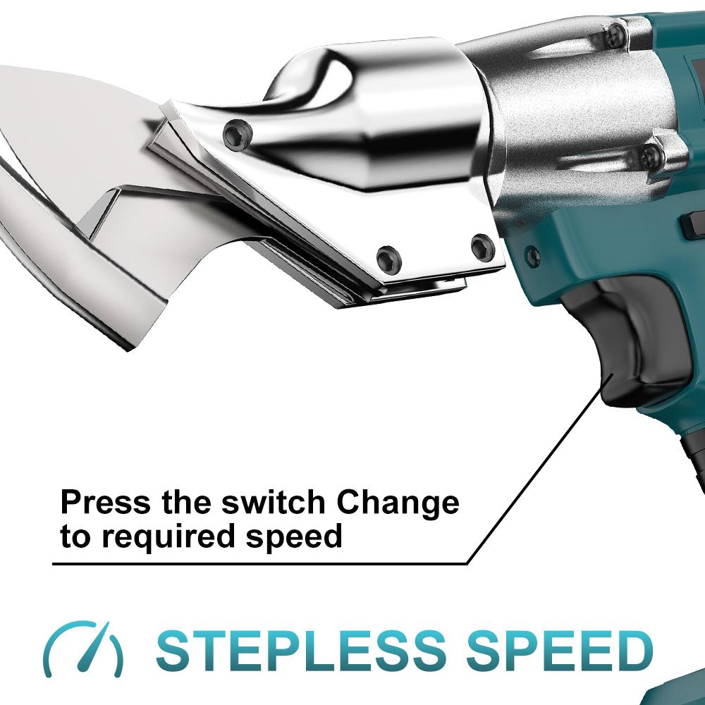 3MM Electric Scissors Metal Cutting Tools Cordless Iron Sheet Shears Carbon Steel Cutter Power Tools For Makita 18V Battery