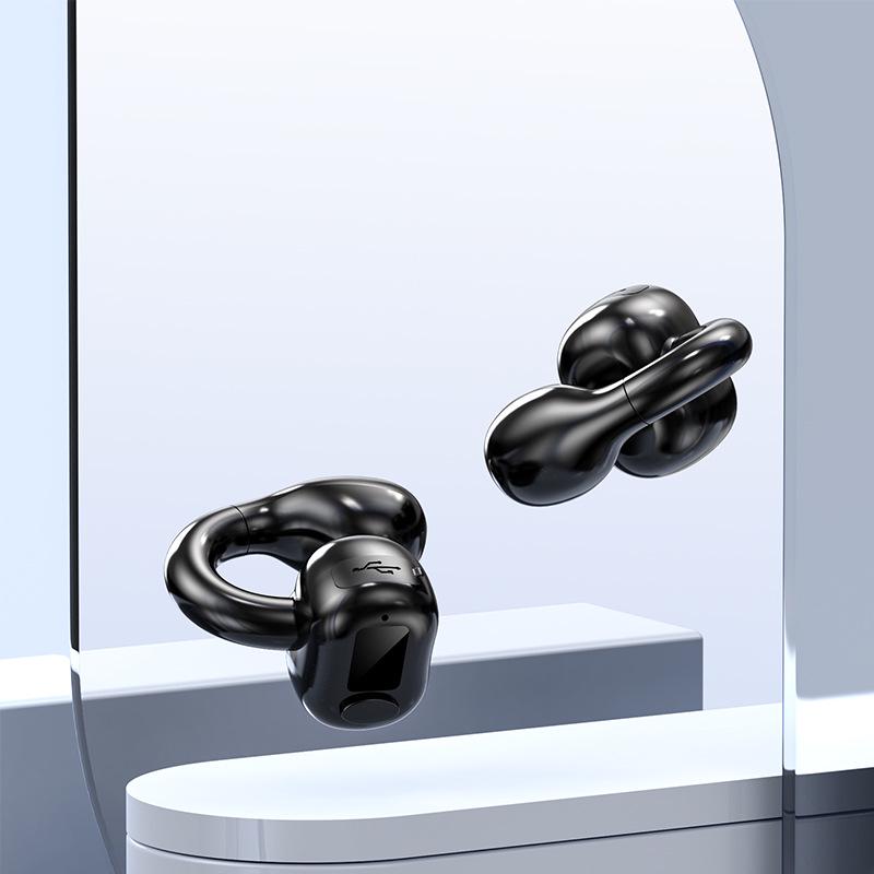 M10 Bluetooth Earbuds: New Clip-On, Dual or Single Ear, External Sound, Sports & Business Style.