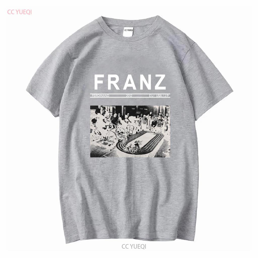 FRANZ FERDINAND 2012 Offizielles MEGA SELTENES EU USA JP T-Shirt Größe Medium Vintage Gewaschen Stilvoll homme Unisex Gestreckt Bequem