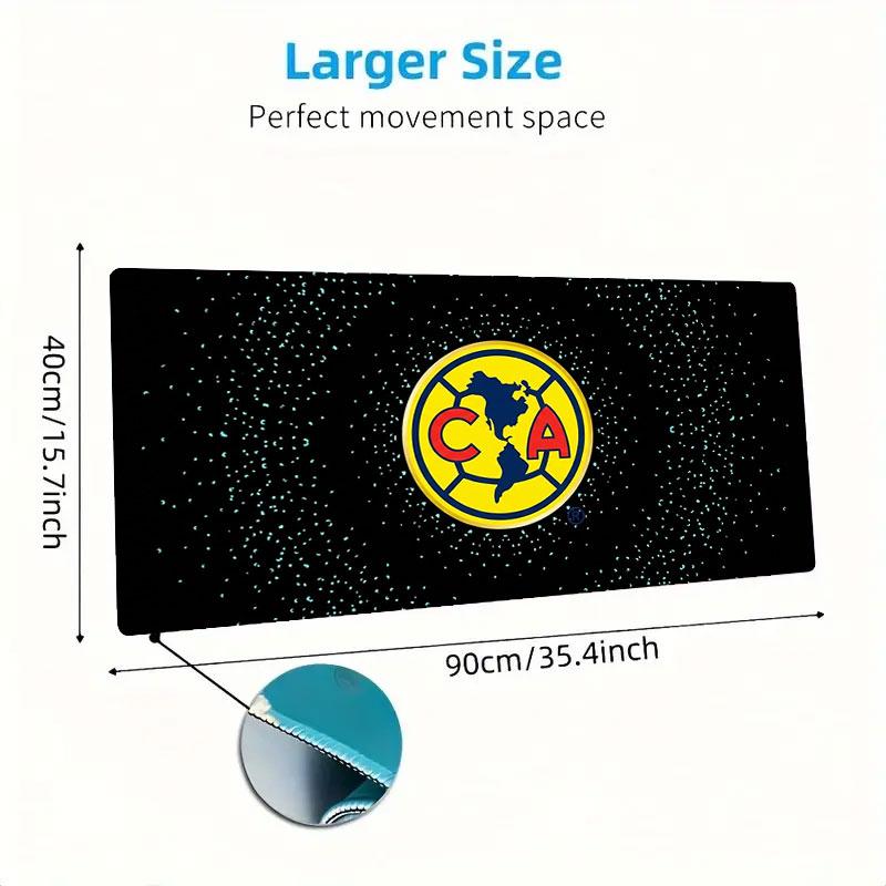Club America Large Size Mouse Pad Large Gaming Table Cushion Non-slip Laptop Tablet Big Mousepad XXL Mat Mini PC Playmat With Lock edge