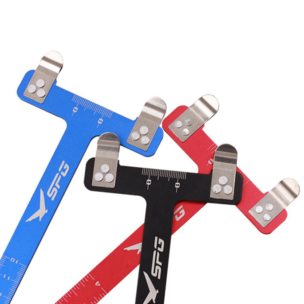 T-Shaped Archery Ruler Stainless Steel Archery Bow Square Bowstring Measurement Tool Archery Gauge Tools Bow Accessories