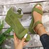 Fashion New Popular Women Shoes Platform Sandals Women Peep Toe High Wedges Heels Ankle Buckles Sandals Espadrilles Female Sandals Shoes
