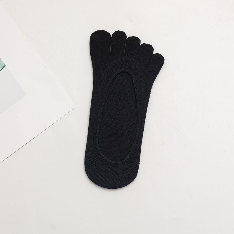 

Женские летние носки с пятью пальцами конфетных цветов, низкие, нескользящие, хлопковые - впитывающие и дышащие