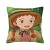 Cartoon Manga A-Anne Of Green Gables Pillow Cover Polyester Pillow Case Cushion Cover Vintage Pillowcases For Living Room Chair