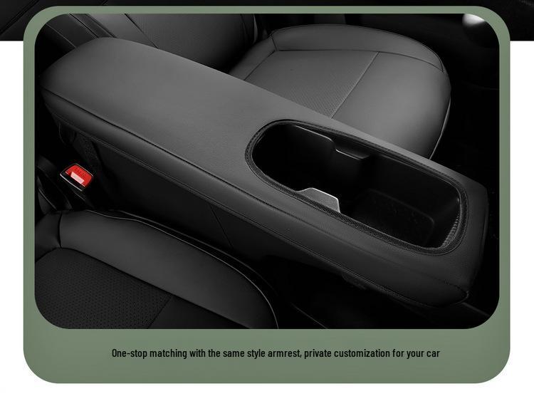 Bingo PLUS Universal Perforated Leather Car Seat Cushion for Five-Seater, All-Season.