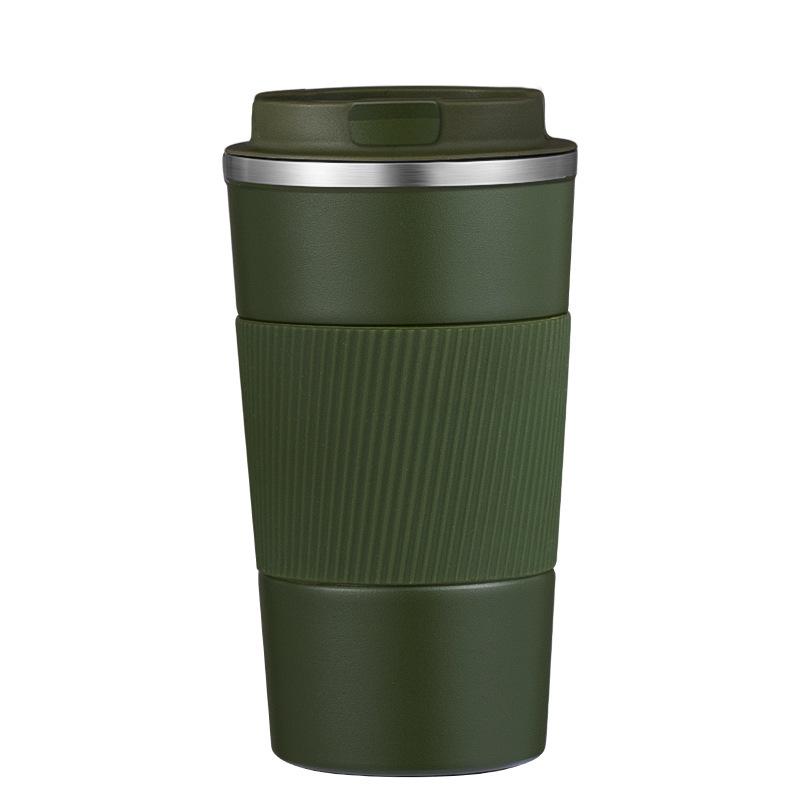 3rd Gen Stainless Steel & Silicone Insulated Coffee Cup - Portable, Stylish Business Gift with Logo Printing
