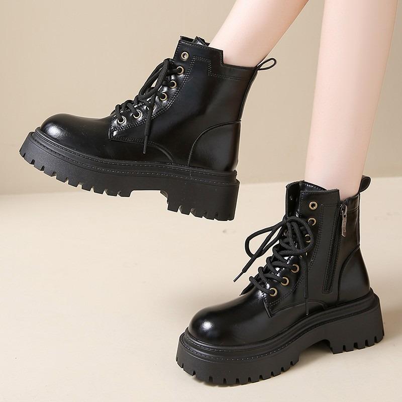 Fashion Small Taller Women's Autumn New Versatile Platform Boots for Women