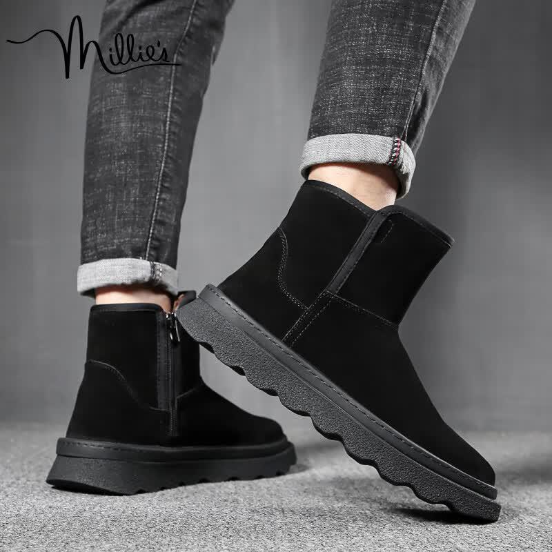 Millies Men's Leather Lined Snow Boots U1360