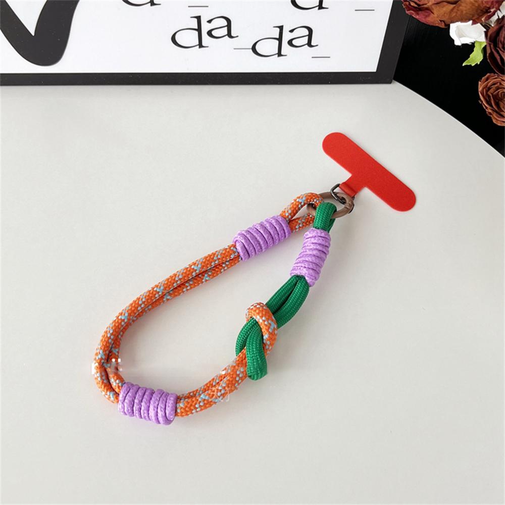 Lindo cordón para teléfono móvil, adorno colgante, se puede llevar, cuerda torcida, colgante antipérdida, correas de muñeca cortas resistentes de moda