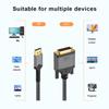 DP To DVI Cable 1080P High Resolution 60Hz Laptops Extension Cord Converter Line Male To Male Adapter Wire Black