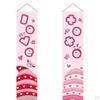 Garden Flag Decor Printed Romantic Holiday Banner Anniversary Valentines Day Party