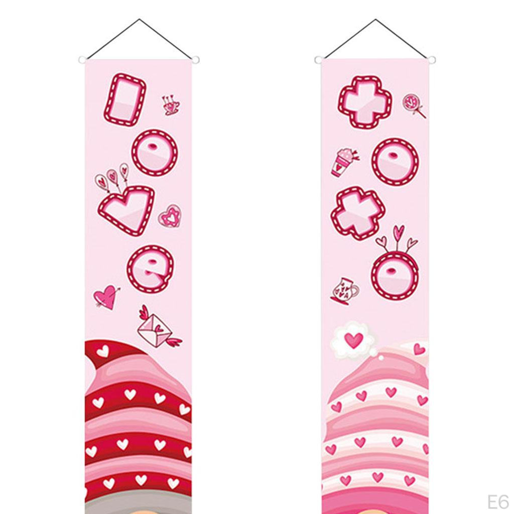 Garden Flag Decor Printed Romantic Holiday Banner Anniversary Valentines Day Party