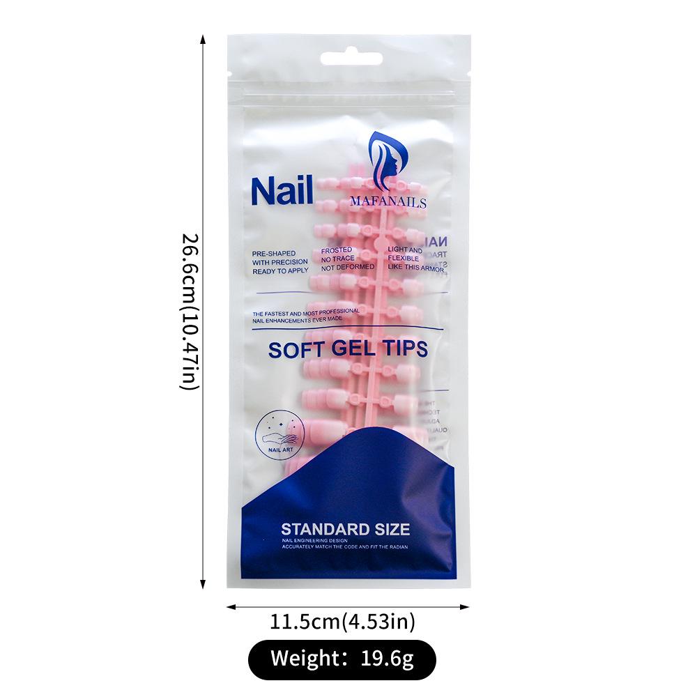 Französische Farbverlauf Kurze Quadratische Aufkleb-Zehennagelspitzen, Retro Minimalistischer Stil, 120-Stück Set