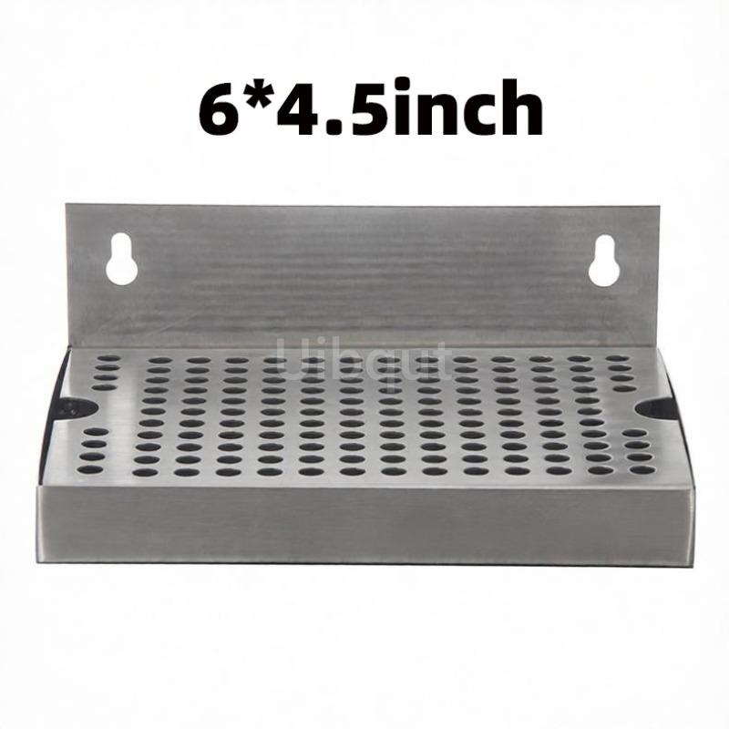 Wall Mount Beer Drip Tray No Drain 304 Stainless Steel Homebrew Kegging Draft Beer JC Beer Machine Beverage Machine Drip Tray