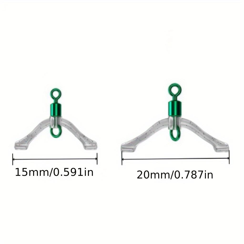 1Pc Anti-Tangle Figure-8 Snap Swivels with Spring, Anti-Tangle Bead Split Ring Connectors