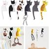 LMETJMA Cat Magnetic Refrigerator Hooks Cute Fridge Magnets Hanging Hook Fridge Magnet Sticker Animal Shaped Key Hanging Hooks