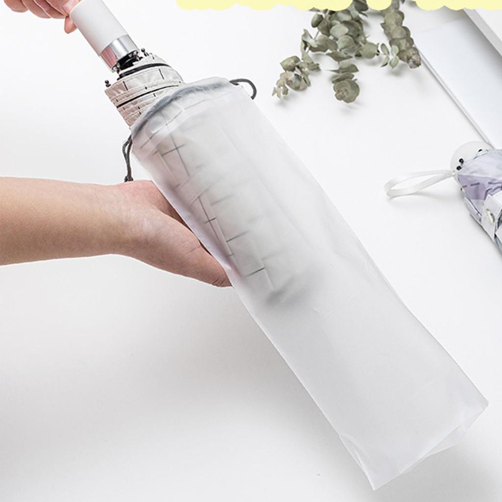 Durchsichtige nasse Regenschirmhülle Wasserdichte tragbare Kordelzug-Regenschirm-Tragetasche für Reisen im Freien