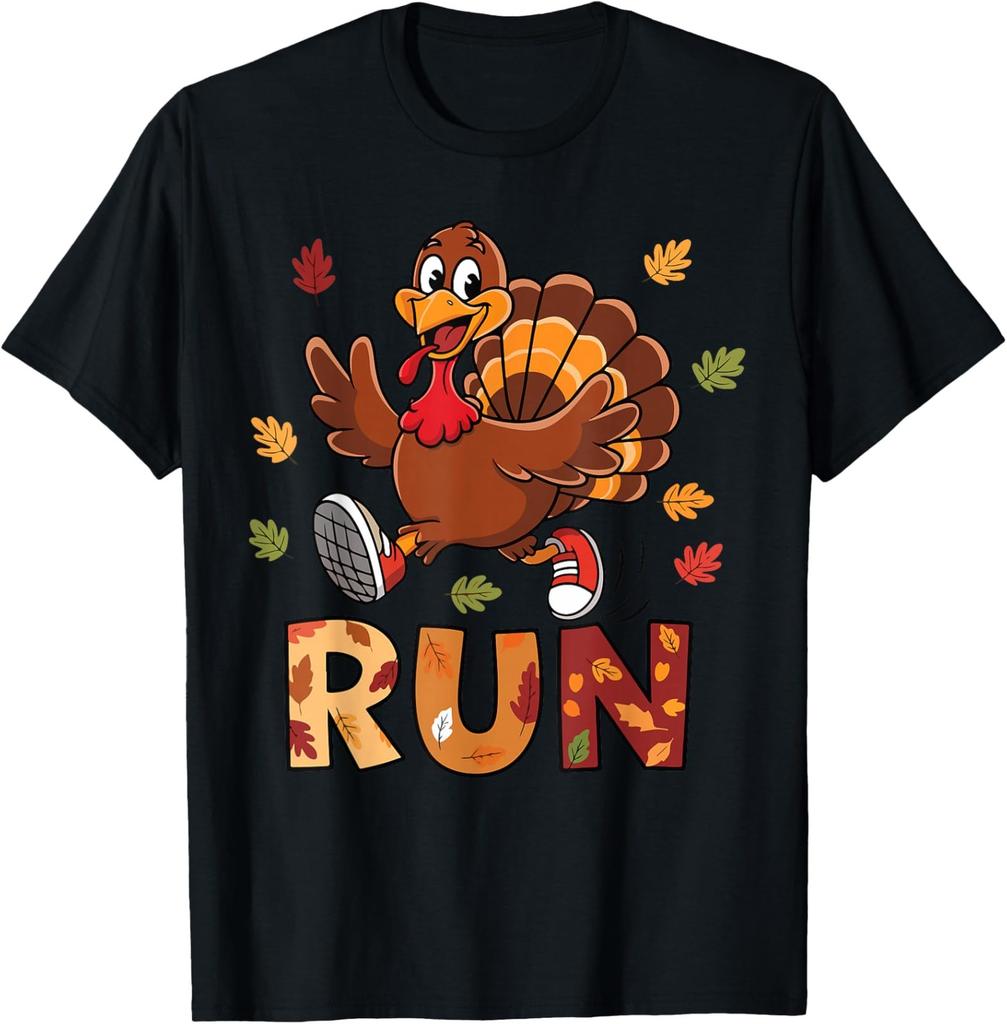 Turkey Run Costume Thanksgiving Running Turkey Unisex T-Shirt