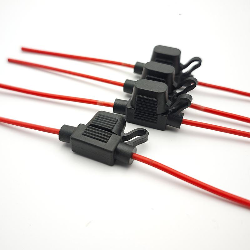 12V 30A with Fuses Blade Wire Cutoff Switch Socket Automotive Fuse Socket Car Mini Blade Fuse Holder Splash-proof Box