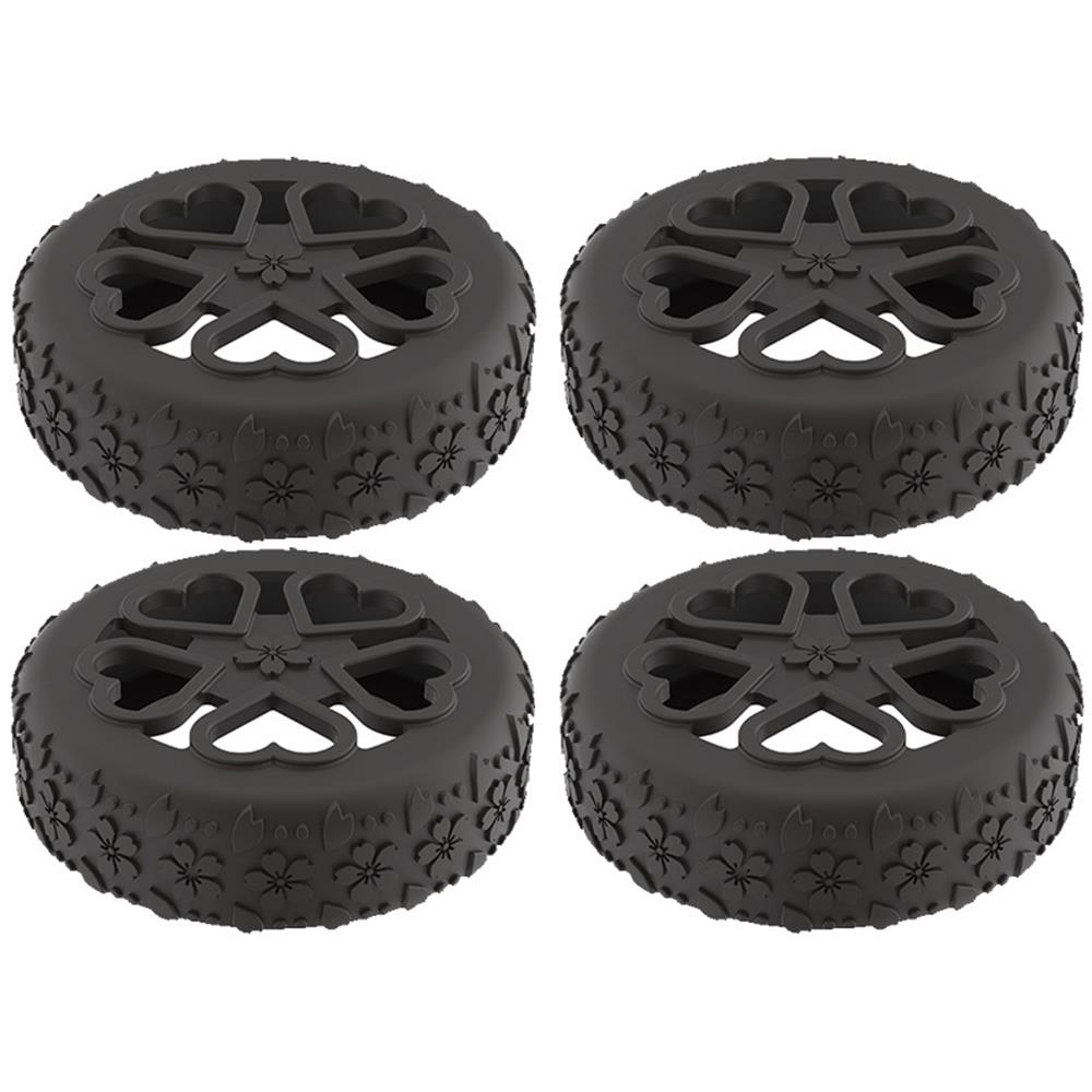 Hot 4pcs/Set Silicone Luggage Wheel Protectors Silent Shock-Proof Cover Sleeves For Smooth Rolling Suitcases Carrier Wheel Cover