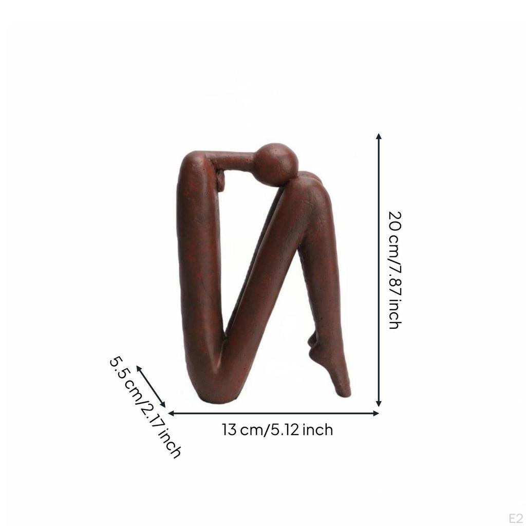 Abstract Human Statue Artistic Minimalist Table Figurine Shelf Display Modern Sculpture for Living