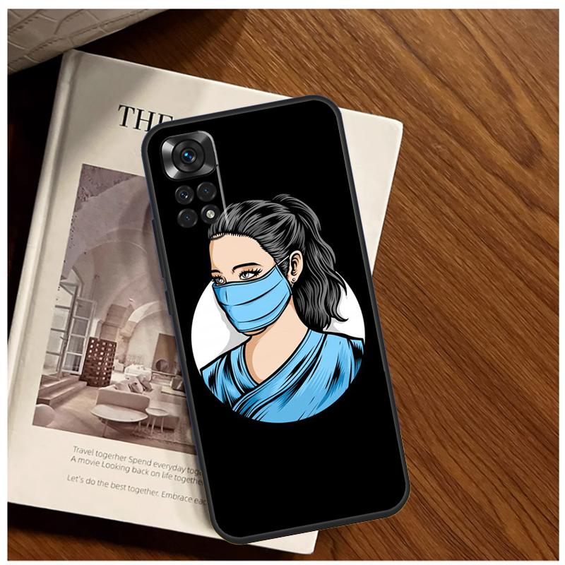 

Cartoon Medicine Doctor Nurse Case For Xiaomi Redmi Note 8 9 10 11 12 Pro Plus 8T 9S 10S 11S 12S 9A 9C 10A 10C 12C Cover Redmi Note 8