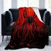 Halloween Spider Web Blanket - Creepy Cozy Throw for Sofa/Bed, Soft Flannel Gift for Horror Fans & Spooky Decor