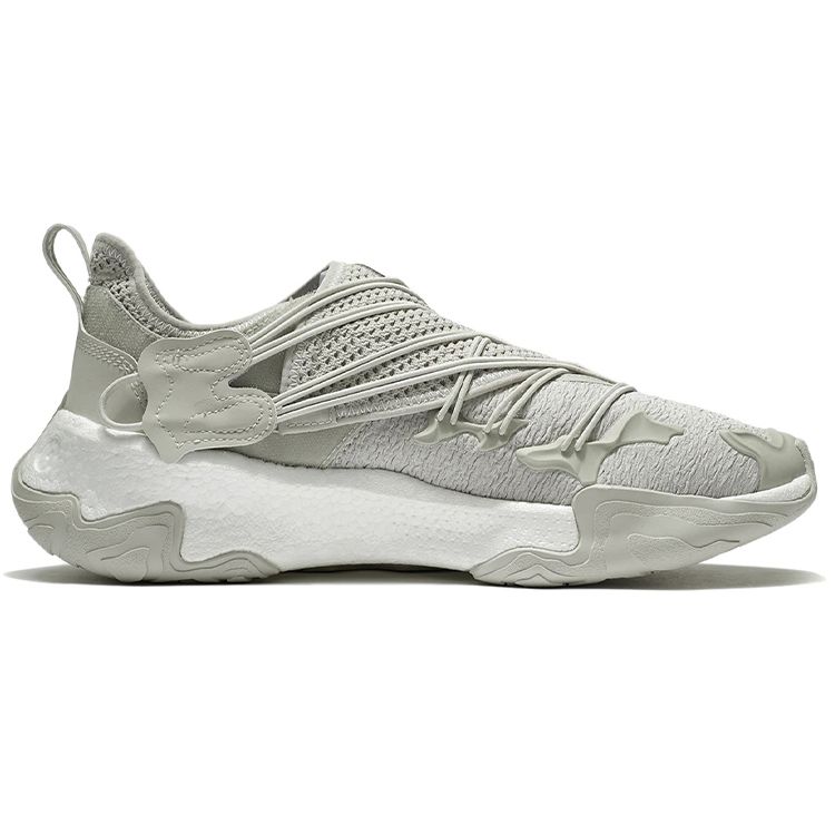 Li Ning Kung Fu X  Lightweight High Resilience Trendy Sports Casual Shoes Men Shoes Light-Yellow Gray AGLS075-3