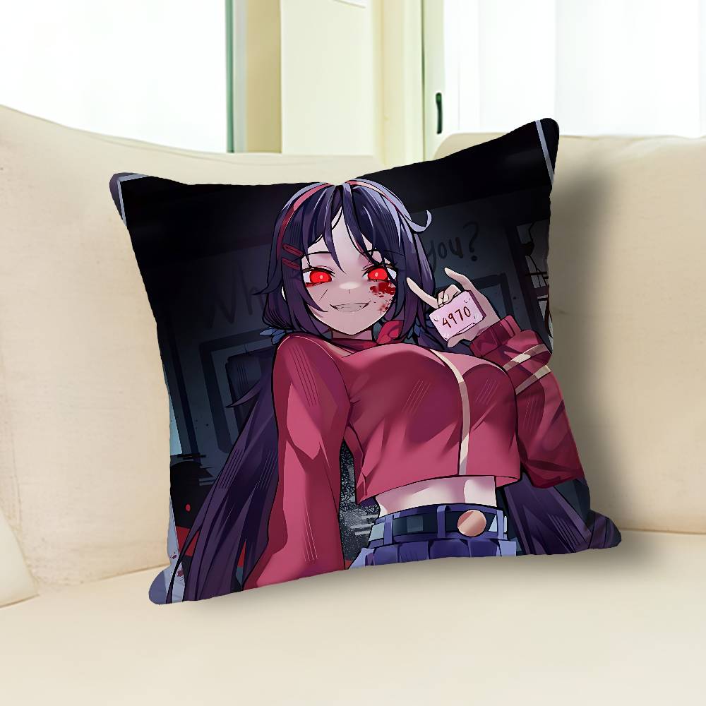M-MiSide Cute Girl M-Mita Pillow Case Modern Home Decorative Cozy Plush Pillowcase For Living Room Bedroom Sofa
