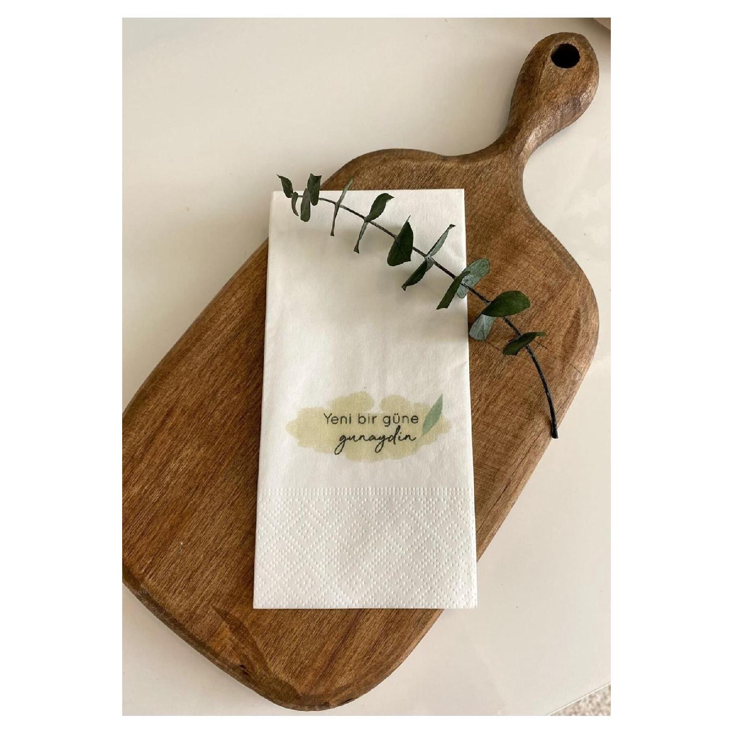 

Presentation Napkin With Good Morning Motto To A New Day, 16-pack