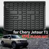 For Chery Jetour T1 2024 2025 2026 LHD High Quality TPE Trunk Mat + Rear Seat Back Protector Waterproof Dustproof Easy Clean Pad