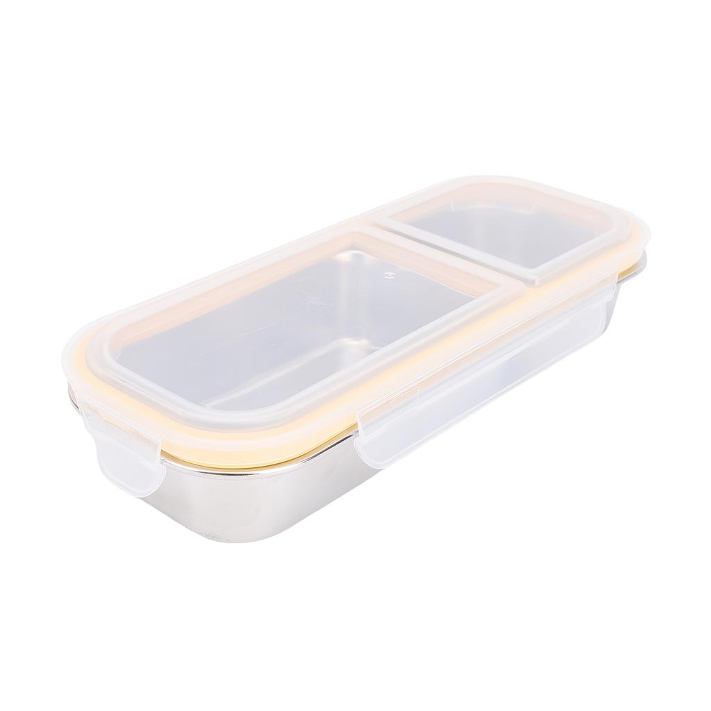 Boîte à déjeuner en acier inoxydable pour camping en extérieur, récipient à déjeuner étanche, contrôle des portions, 700 ml