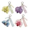Mode Simulation Blume Orchidee Lilie Schlüsselanhänger Rucksack Dekoration Bunter Simulation Blume Schlüsselring Geschenke Blume Tasche Anhänger