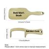 Funny Bald Man Grooming Combs Novelty Bald Man Hair Comb Hair Brush Buffer Head Polish Shiner Baldness Hairbrushes Gag Gift Comb