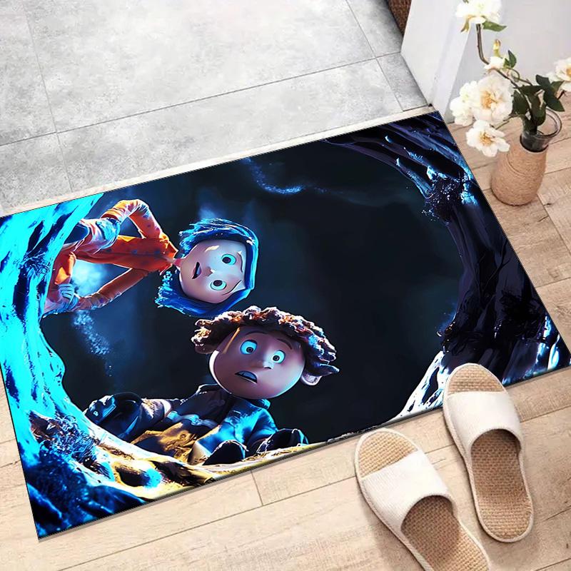 1pc Coraline (7) Design Printed Area Rug Carpet for Bedroom Living Room Home Decor Rugs Mat Non Slip Mat Rug for Bedside