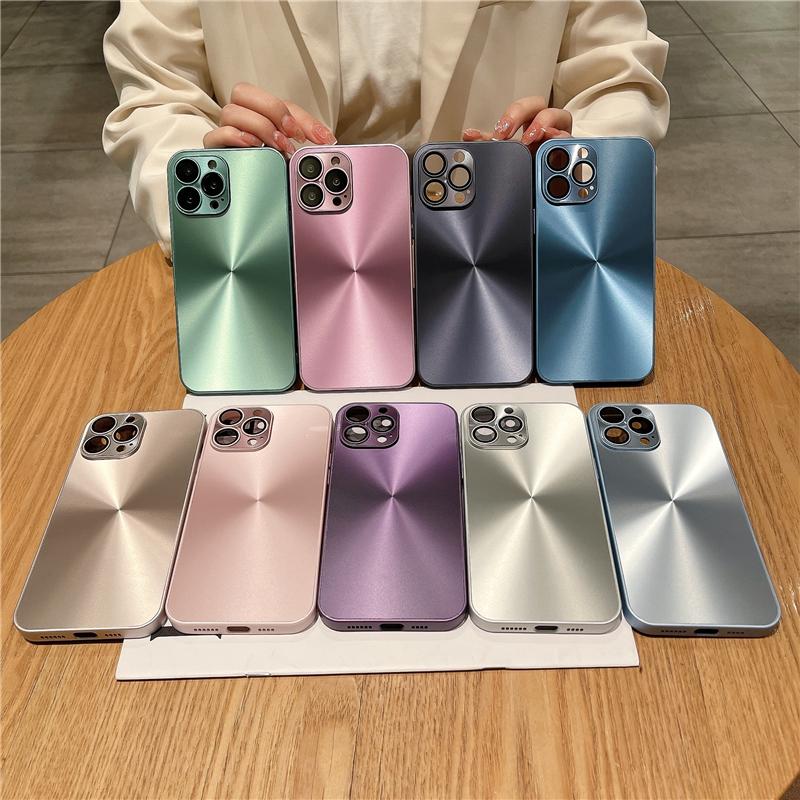 For iPhone 16 Pro Max Luxury Dazzling CD Lines Silicone Frame Phone Case For iPhone 11 12 13 14 15 16 Plus Lens Protective Cover