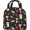 Nurse Theme Lunch Bag for Women Insulated Tote Bag Reusable Cooler Lunch Box for Work Picnic Travel, One Size