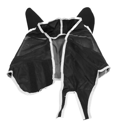 Horse Mesh Face Cover with Ears Breathable UV Protection InsectsProof Visible Cover