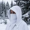 Cowl Style Medieval Hooded Cloak Hat Ethnic Fantasy Vintage Pirate Cosplay Cap Role-playing White