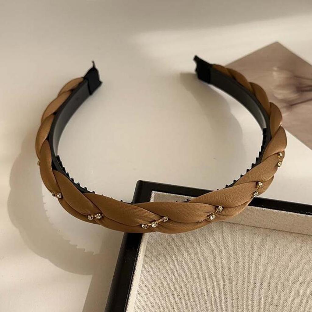 PROLY New Fashion Headband For Women Narrow Side Braided Turban Summer Casual Headwear Girls Hair Accessories