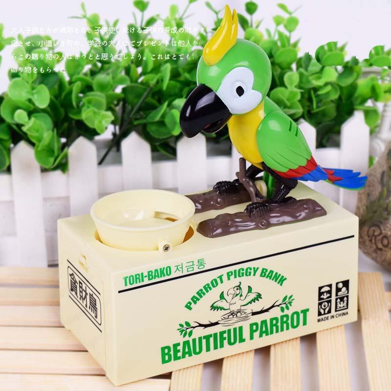 

Подарки для детей, птицы, деньги, копилка, жадина, жадный, птица, попугай, копилка, украшение детской комнаты зелёный