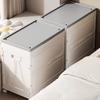 Folding Storage Box Wheel Drawer Boxes Multifunctional Large Plastic Organizer Case Modern Household Moving Bedside Cabinets