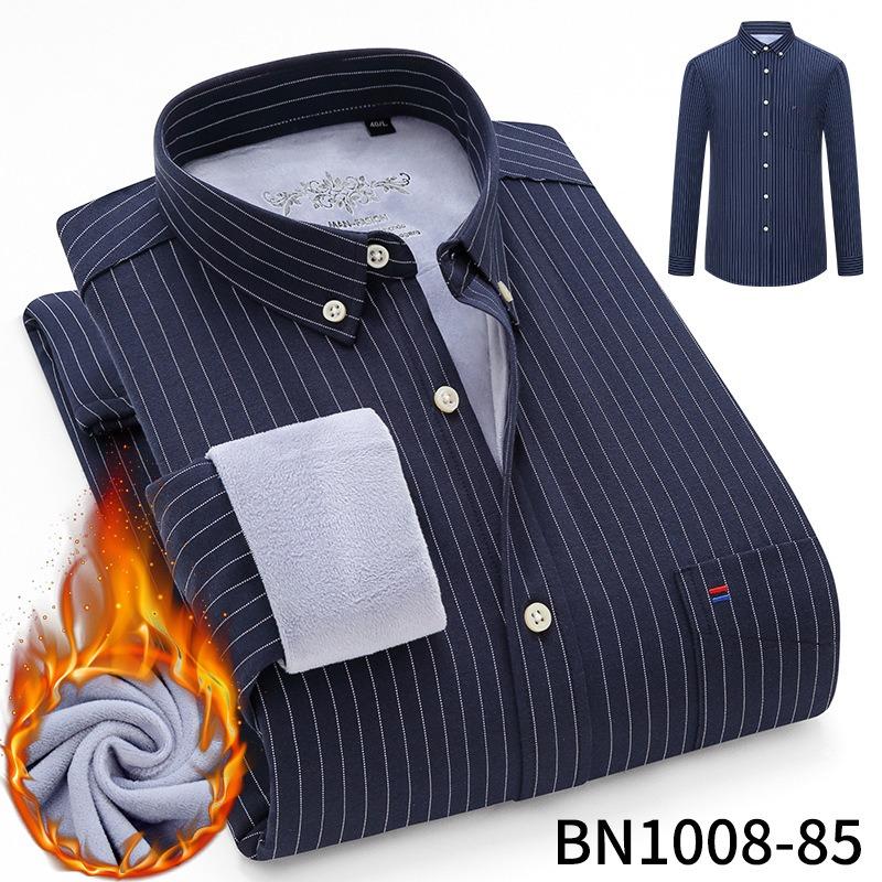 Men's Long Sleeve Shirt Oxford Woven Thick Warm Autumn and Winter Comfort High Quality Everything Easy To Take Care of Simple