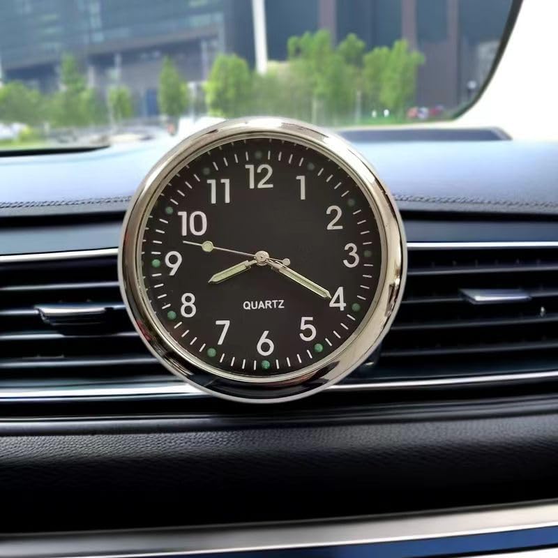 Plus Nao Car Watch Car Clock Vent Dashboard Car Clock Analog Car Goods Car Accessories Clip Blue, Blue