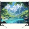 Scenic Mountain Lake Waterfall Tapestry Wall Hanging Boho Home Decor Living Room Bedroom Background Wall Art Blanket